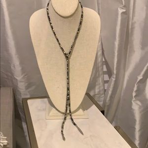 Multi-stone Lariat Necklace